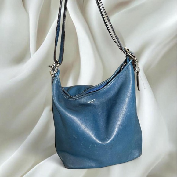 Coach Handbags - Coach legacy tassel blue duffle shoulder bag y2k vintage mcbling fairy